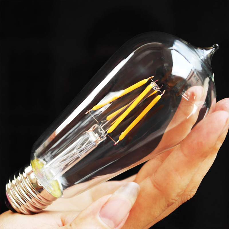 Energiebesparende Led Lamp Edison 2W 4W 6W 8W E27 Imitatie Wolfraam Draad Transparante Gloeilamp decoratieve Verlichting Binnenverlichting