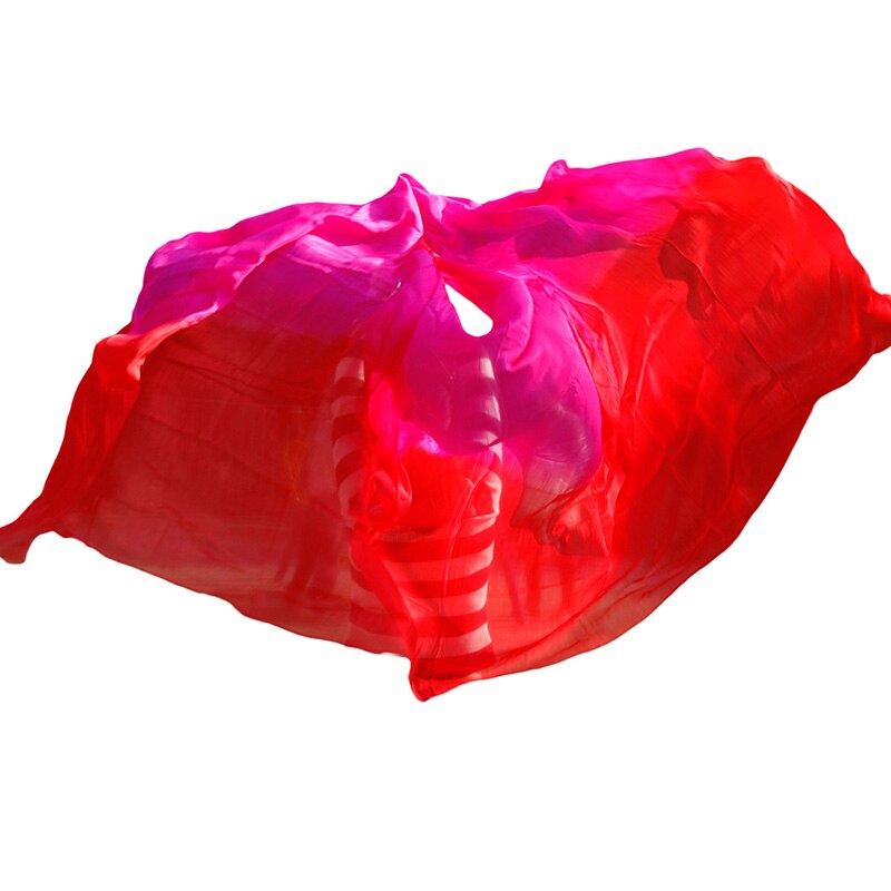 Zijde Buikdans Sluiers Shawl Sjaal Buikdans Praktijk Prestaties Zijde Veils Rose + Rood