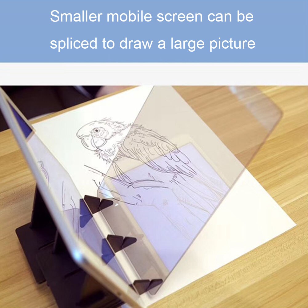 Projektion Platte Spiegel Reflexion Spiegel Malerei Verfolgung Zeichnung Bord Kopie Optische Bild Plotter Gerichtete Tisch Skizze Hause