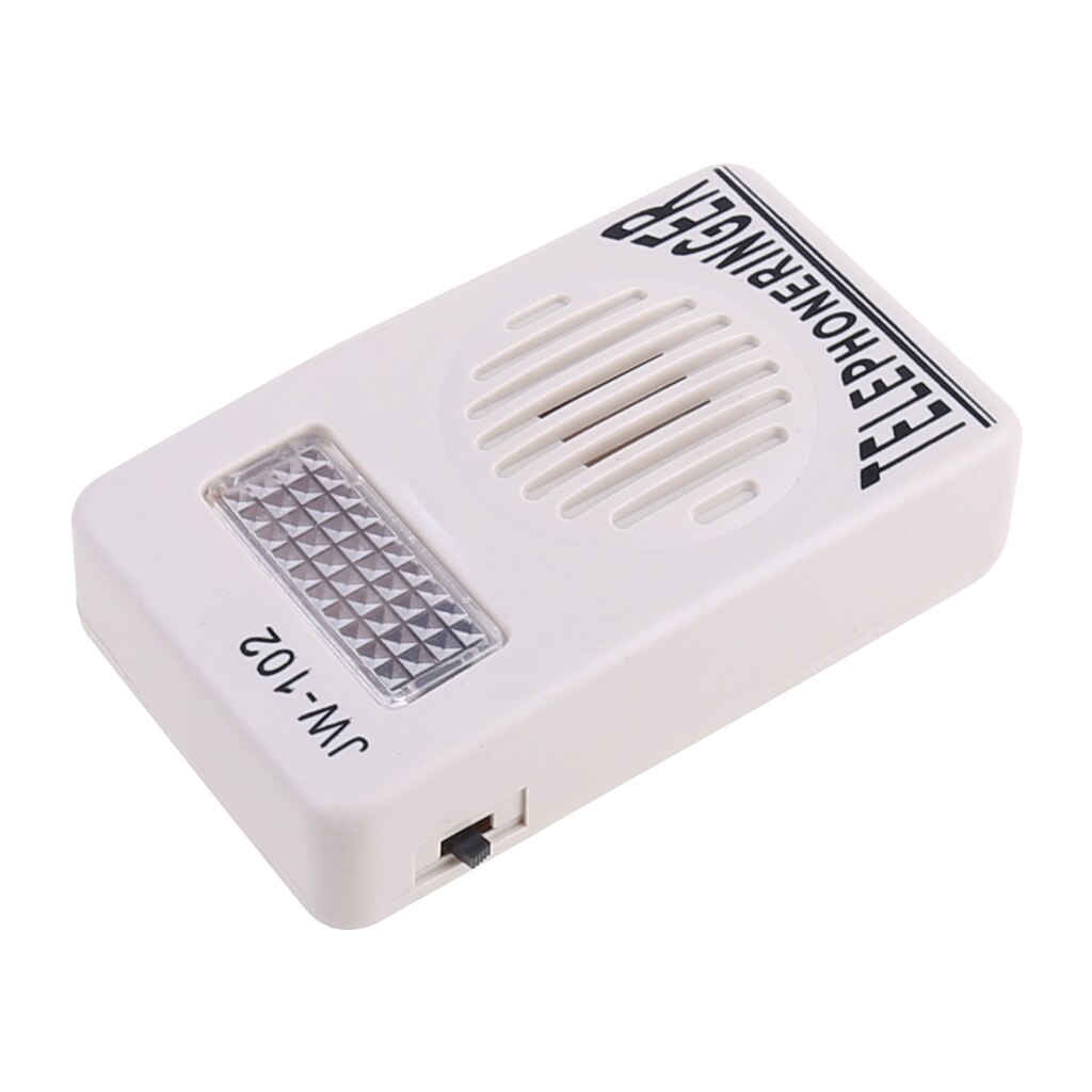 Telephone Ringer Phone Amplifier Used in Noisy Environments Ring Speaker Strobe Light Flasher Bell Durable Easy to Use