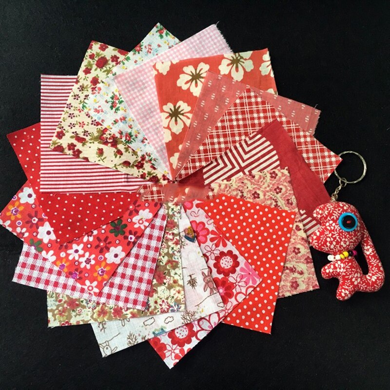 30 pces/50 pces 10*10cm flores florais algodão retalhos artesanato tecido pacote folhas de costura #