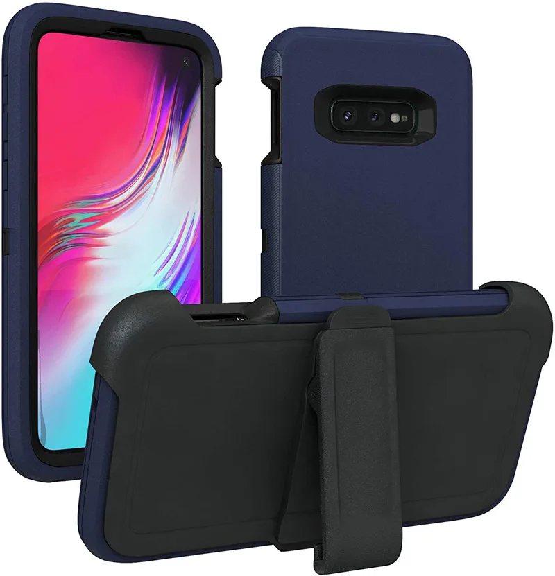 Étui de luxe pour Samsung Galaxy S8 S9 S10 Plus S10E Note 8 9 10, coque rigide antichoc, armure lourde, Otter Defender: EVA / Gris foncé