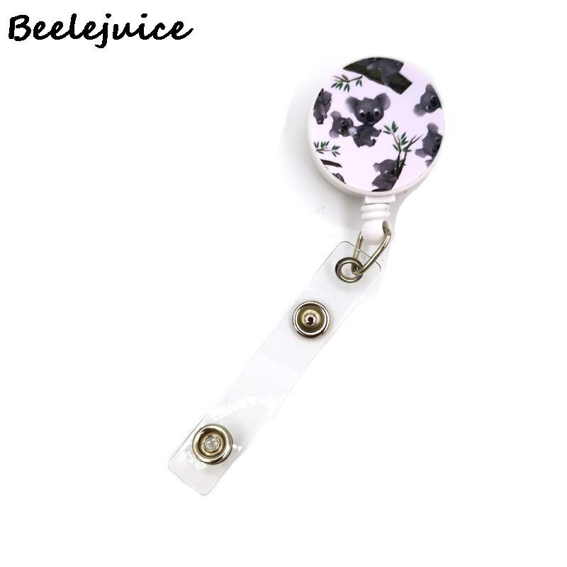 Porte-clés en forme de Koala, joli collier Horizontal, Animal mignon, sangle de cou, lanière, porte-badge: 1