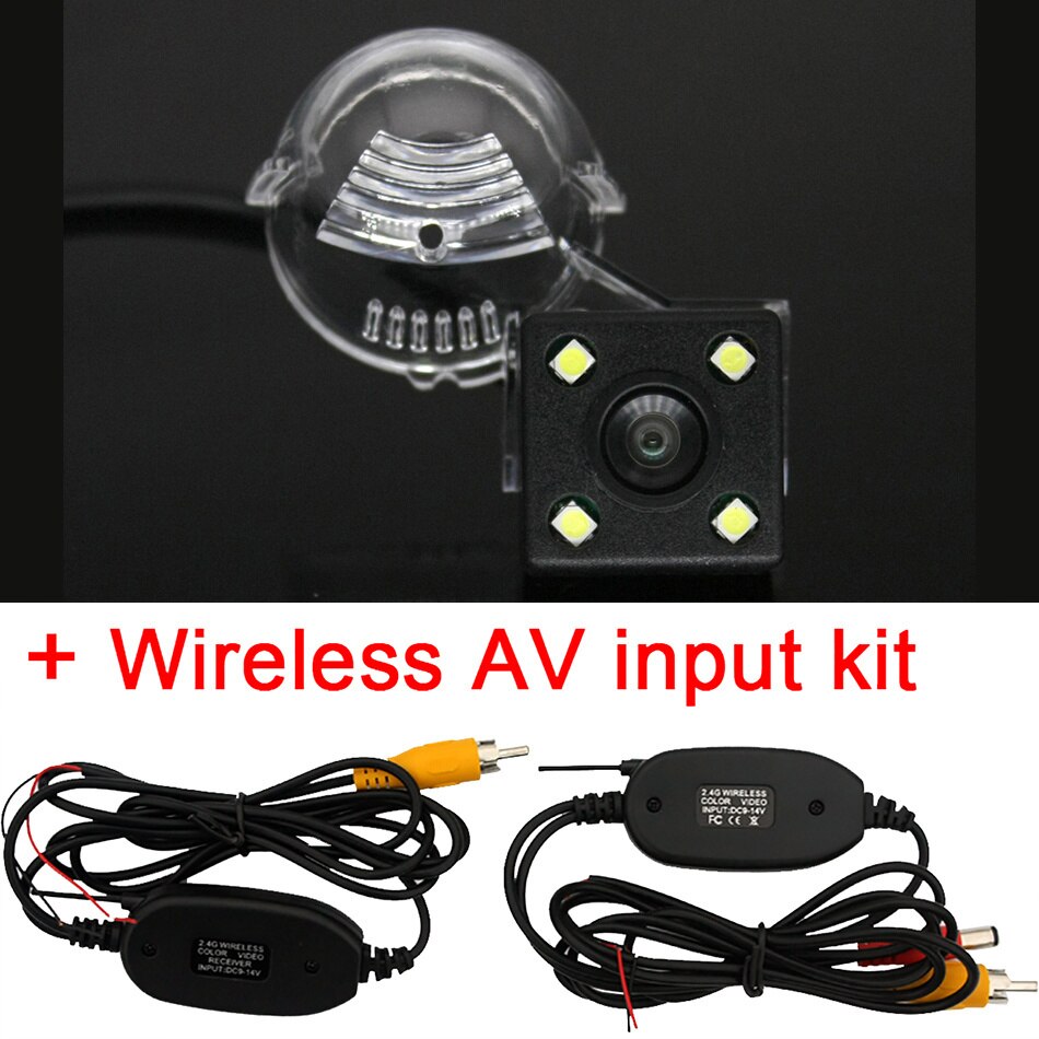 AHD 1920x1080P Special Vehicle Rear View Camera for Suzuki Sedan SX4 Hatchback Crossover S-CrossVitara Auto Liana 2 3 Wagon Car: 4led Wireless