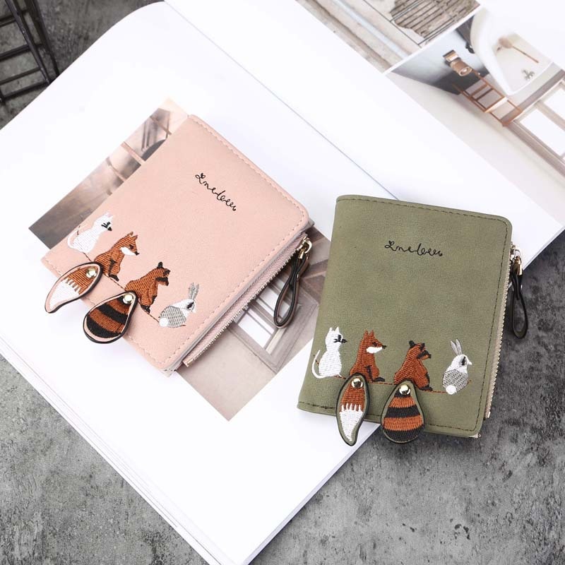 Vintage Wallets Cartoon Animal Girls Coin Bags Women Key Wallets Children Cute Cartoon Mini Coin Purse for girls women