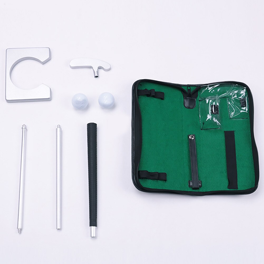 Portable Golf Putter Putting Set Kit For Indoor Outdoor Training Practice With Putter 2pcs Balls Putting Cup Golf Tool