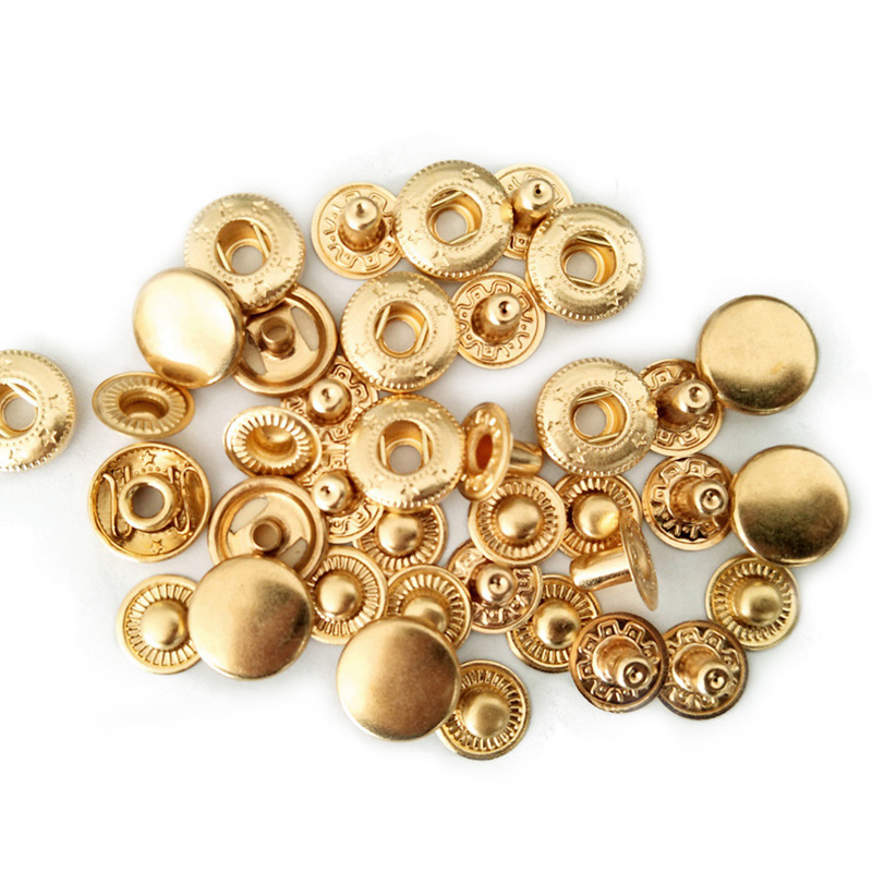10 ensembles 10-20mm cuivre matériel quatre boucle Pack métal boutons-pression couture bouton pression attaches couture cuir artisanat vêtements sac