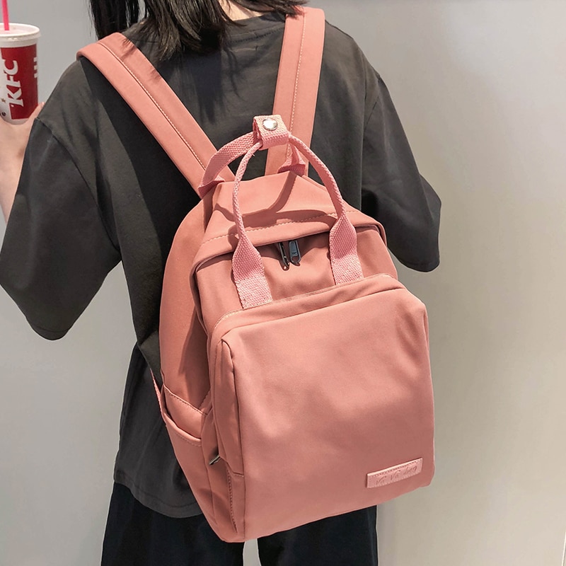 cute backpack tote women school bags for teenage girl kawaii nylon backpack lady luxury female bag Student book harajuku