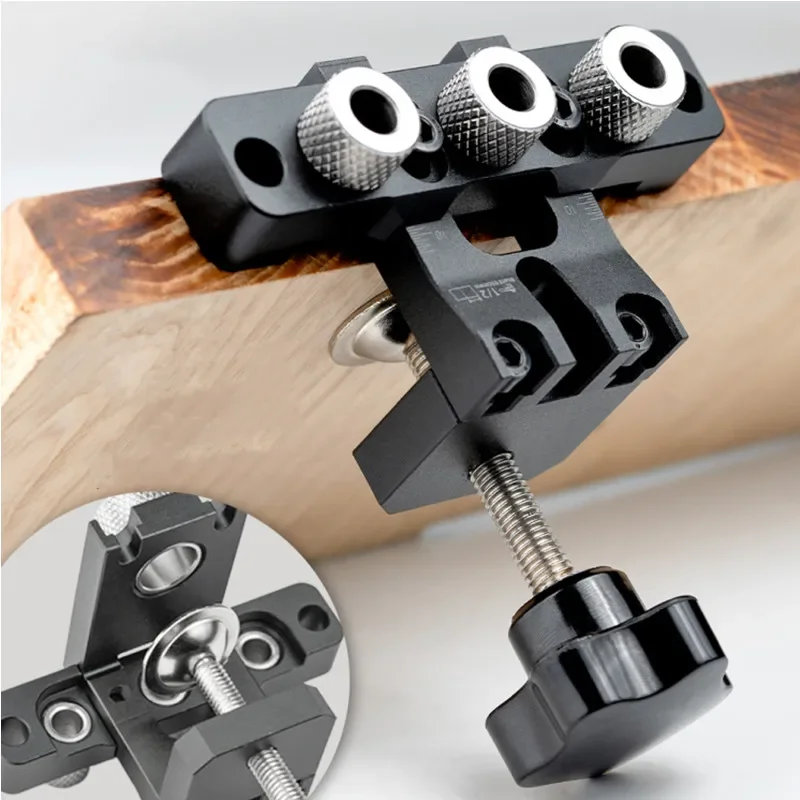 Plantilla Universal para agujeros, plantilla de leva 3 en 1, Kit maestro de plantilla para agujeros, guía de perforación de agujeros de madera, posición de carpintería para trabajo de madera DIY