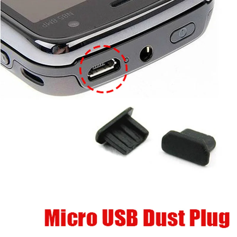 Tapones antipolvo Micro USB, puerto de carga Universal Android, cubierta protectora de tapón antipolvo para Xiaomi, Samsung, Mini, Android, tapa a prueba de polvo