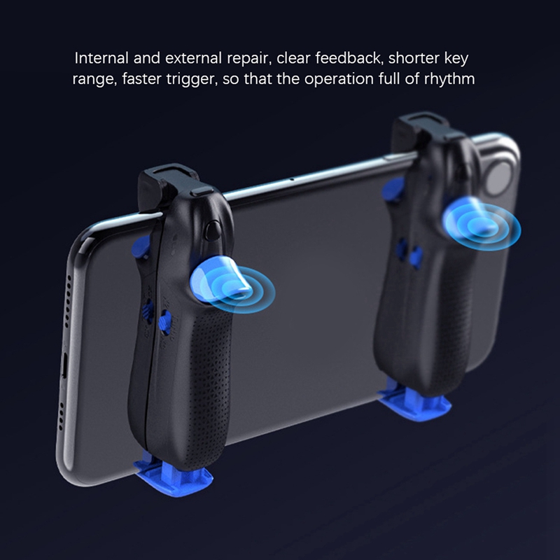 2x Mobiele Game Controller Vier Vinger Gamepad Voor Pubg Trigger Game Voor Iphone/ Android Gamepad