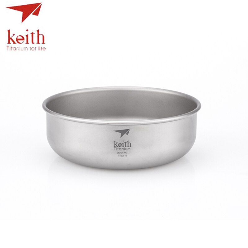 Keith camping pure titanium kommen 300ml-900ml kommen kookgerei servies bestek  ti5333-ti5338