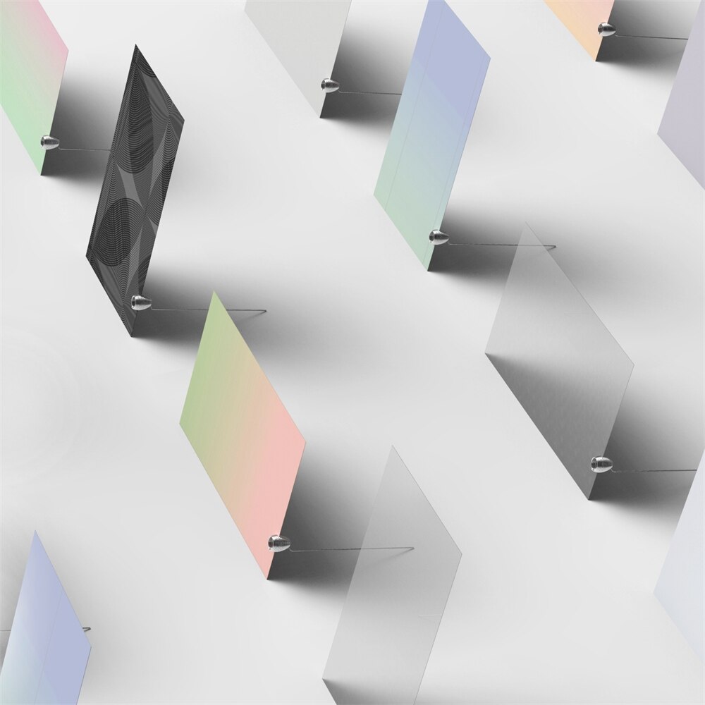 Lente frameloze kaartlijst in scandinavische minimalistische labelhouder bureaubordclip bruiloft naamkaarthouder foto memo notitie pin