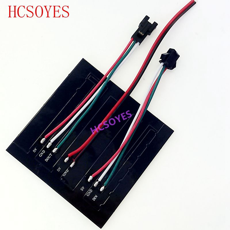Módulo de Panel Led WS2812b, 8x 8/8x3, 2/16x16 píxeles, direccionable individualmente, pantalla a todo Color, disipador de calor Digital, bricolaje, Boa