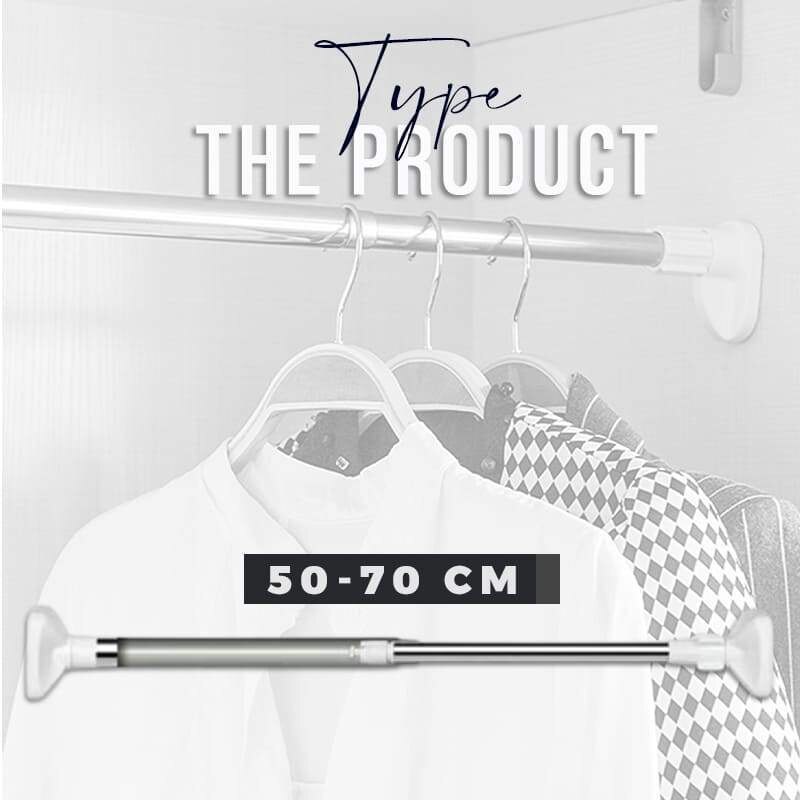 Multi Purpose Spring Loaded Extendable Sticks Telescopic Net Voile Tension Curtain Rail Pole Net Rods Curtain Telescopic Pole