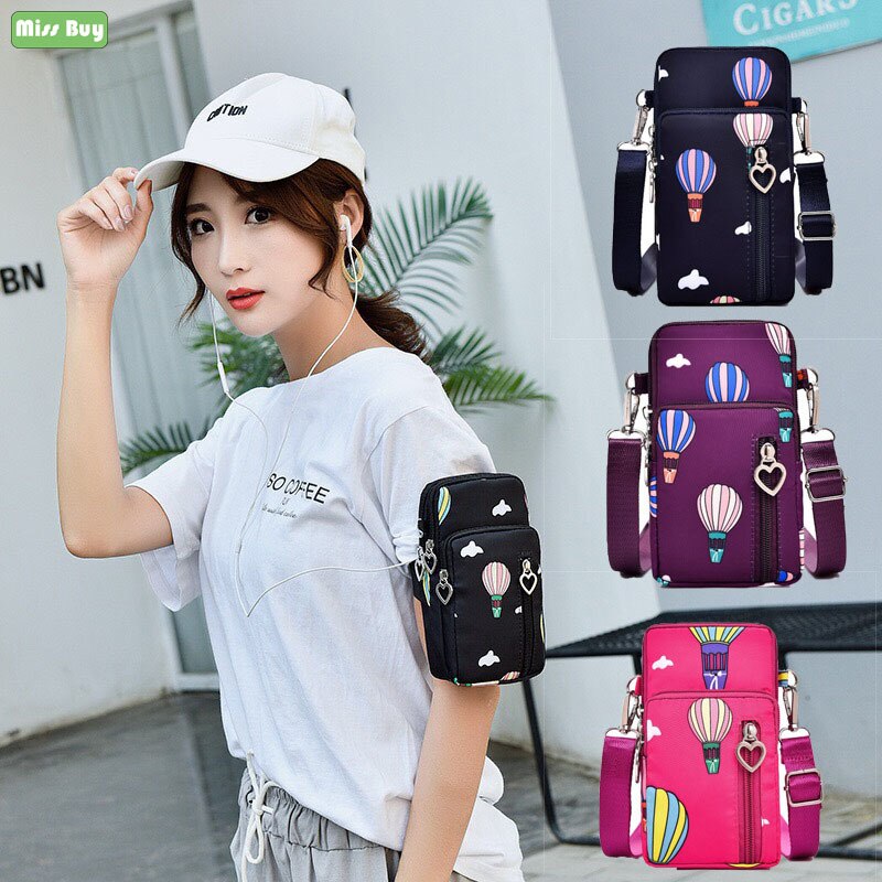 Mobile Phone Pouch for iPhone X XR XS 7 8 6 6s Plus Wrist Bag for iPhone 11 Pro Max Ladies Girl Shoulder Small Bags Case
