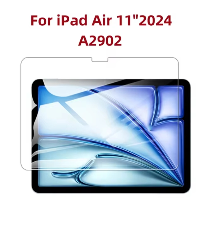 2 STUKS Glas Screen Protector Tablet Case voor IPad Air Pro 10e Generatie 10.9 11 10.2 Inch 2022 2024 I Pad 10 9 8 7 6 Gen Cover: Zilver