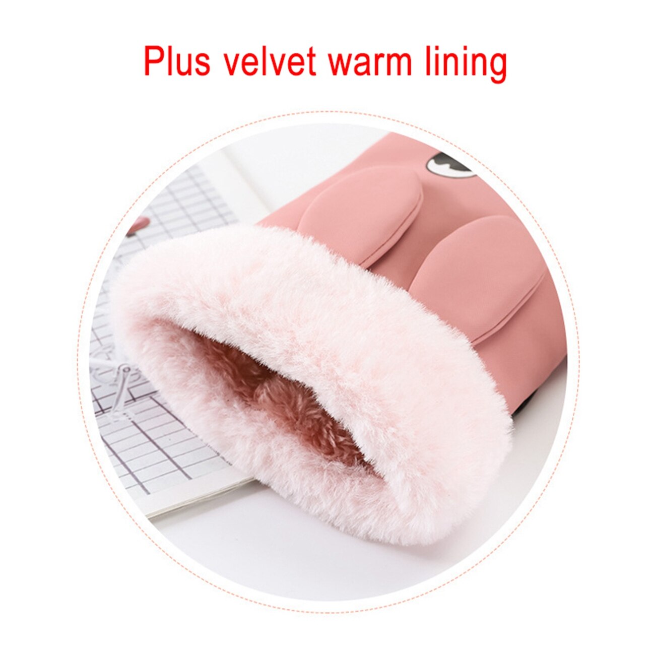 1 Paar Cartoon Kids Ski Wanten Handschoenen Waterdicht Warm Thicken Sneeuw Handschoenen Voor Winter Outdoor Activiteiten