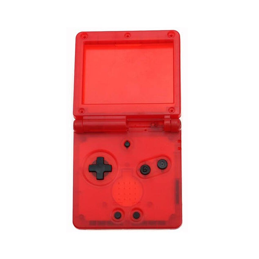 YuXi For GameBoy Advance SP Classic clear Limited Edition Replacement Housing Shell for GBA SP Housing Case Cover: Clear Red