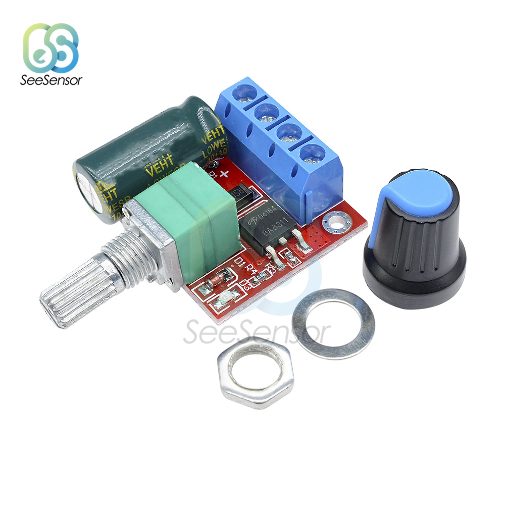 5A 90W PWM 12V DC Motor Speed Controller Module DC-DC 4.5V-35V Adjustable Speed Regulator Control Governor Switch 24V