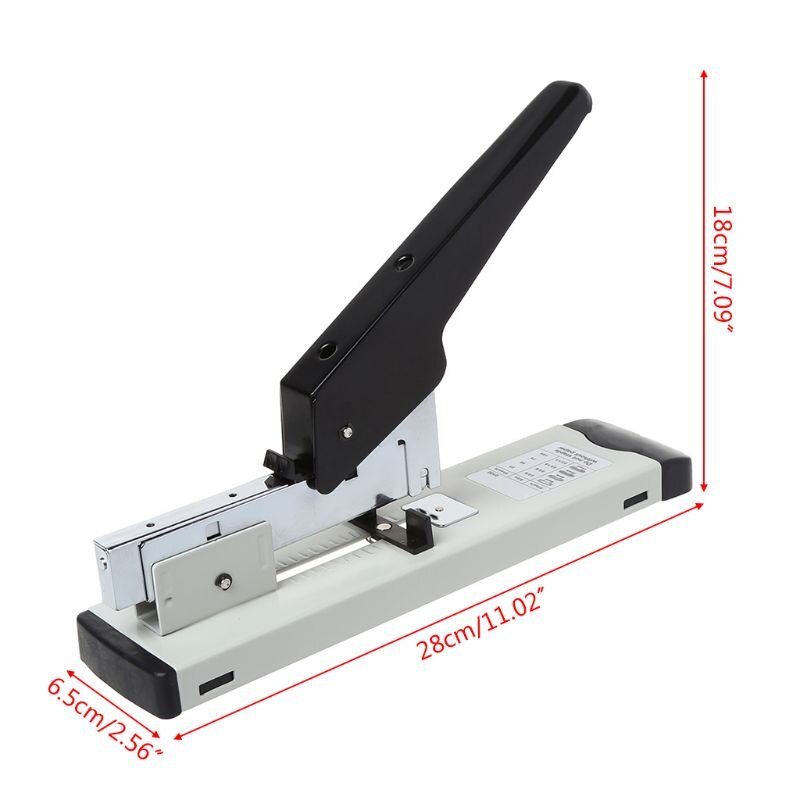 Heavy Duty Metal Adjustable Stapler Paper Bookbinding 100 Sheet Capacity School Office Supplies U4LD