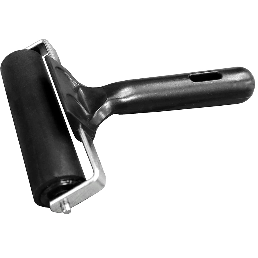 Rouleau en caoutchouc pour Installation de sol, 10cm, rouleau de colle Brayer, installation de sol de bateau, gravure, peinture, estampage, papier peint