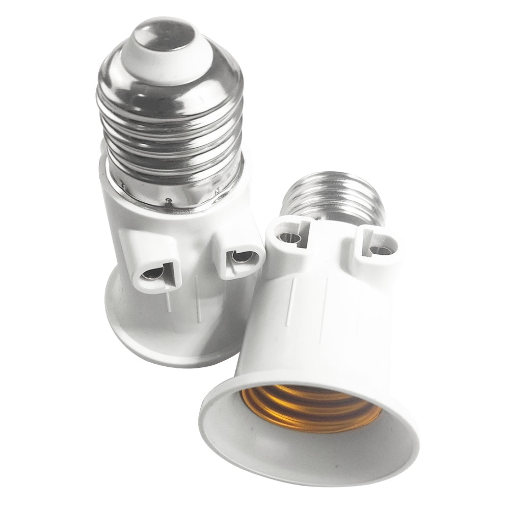 E27 eu lampeholder sikker hjemmelysfatning  ac100v 240v 4a led-pære adapter basestik konvertering varmebestandig skrue
