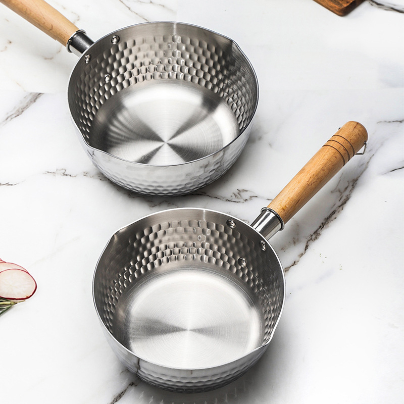 Japanse Stijl Pan Rvs Koken Pot Set Mini Non-stick Pan Keuken Hotpot Ramen Soep Melk Pot Huishouden cookwareZA380