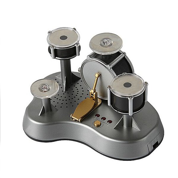 MINI FINGER DRUM SET TOUCH DRUMMING LED LIGHT MIUSIC TOY OFFICE DESK TOY STRESSRELIEF TOY