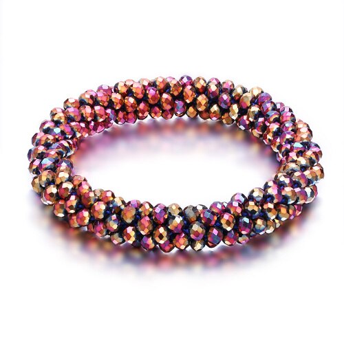 Multicolor Handgemaakte Gehaakte Glas Seed Bead Nepal Boho Armband