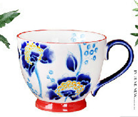 ceramic cup, ceramic soup cup with handle, pasta cup, milk cup, breakfast cup coffee cup