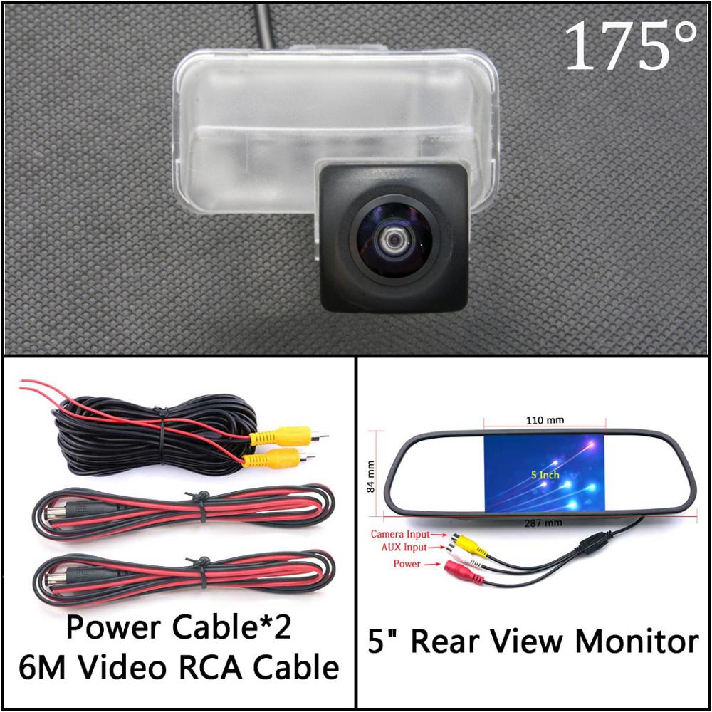 HD Fisheye Starlight Car Rear View Camera For Citroen C4 Picasso/Grand C4 Picasso 2006/C4 L /DS4 DS 4: 175 N 5 inch Mirror