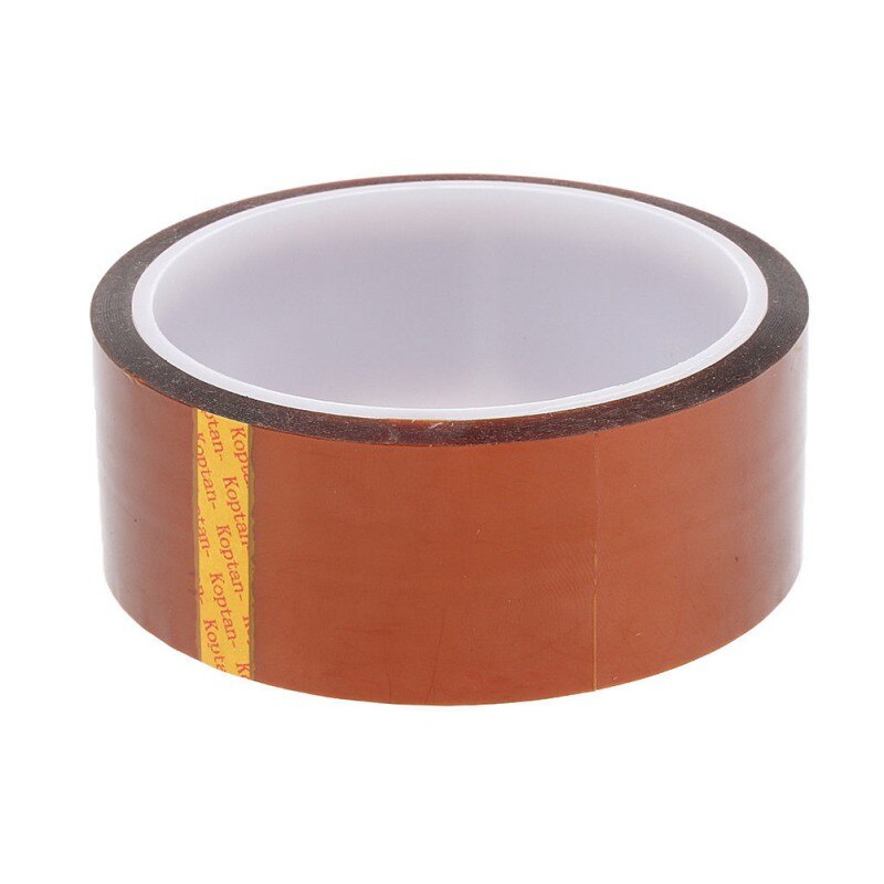AAA+++1 pcs 3/5/6/8/10/12/15/20MM x 33M Brown High Temperature Resistant Kapton Tape Polyimide For Electric Task Insulation Tape