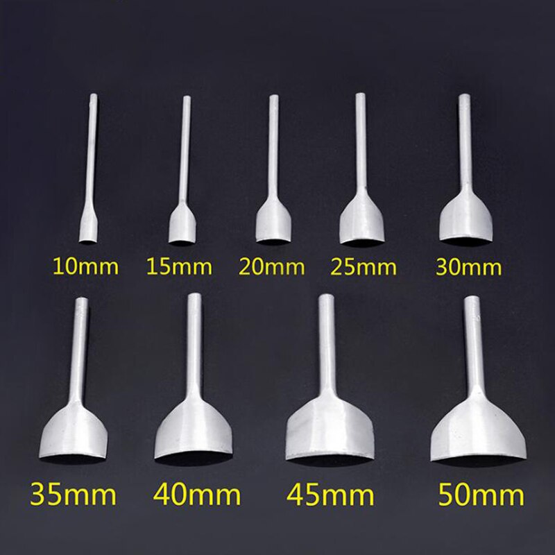 Juego de Herramientas semicirculares para cortar cuero, herramientas de artesanía para cinturones, perforadora de extremo de cuero, 6 uds./9 Uds.