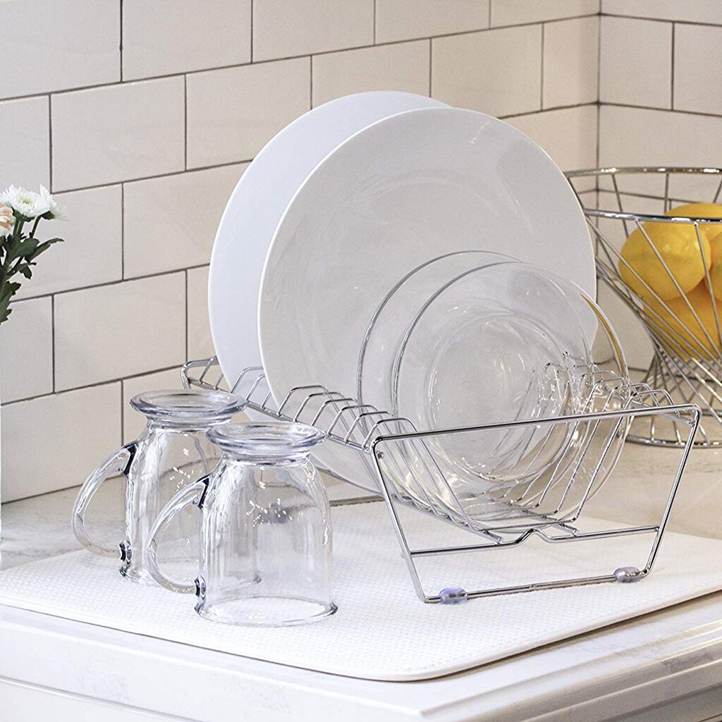 Microfiber Dish Drying Mats For Kitchen Drying Pads For Dishes Thick Absorbent Drainer Mat