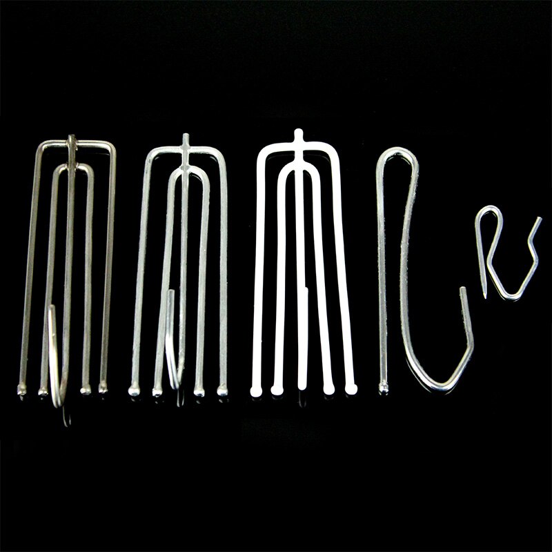 Gancho de cortina de Metal, accesorios de cuatro garras para cortina, ganchos para cortinas en forma de S, soporte de ganchos para cortinas, 20 unids/lote, 50 unids/lote