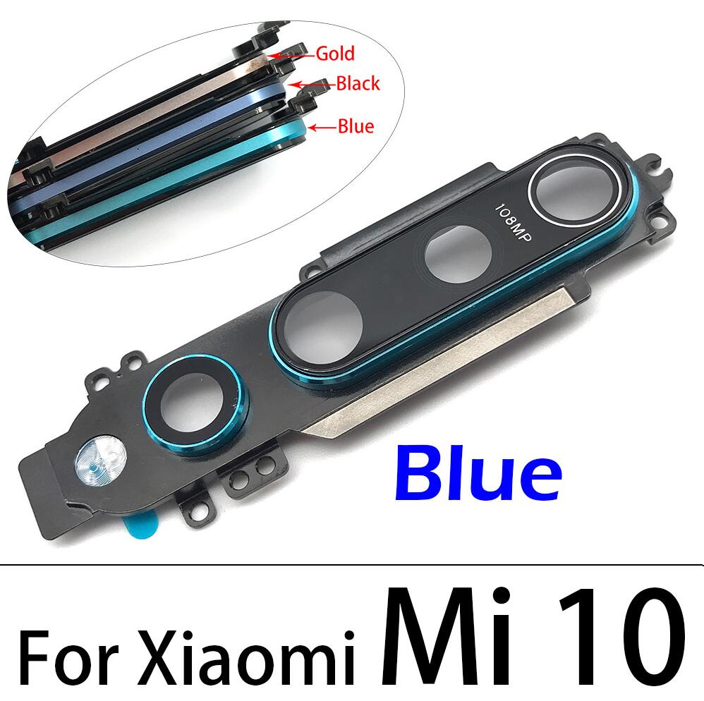 Back Rear Camera Glass Lens Circle Cover With Adhensive For Xiaomi Mi 10 Pro Mi10: Mi10 Blue