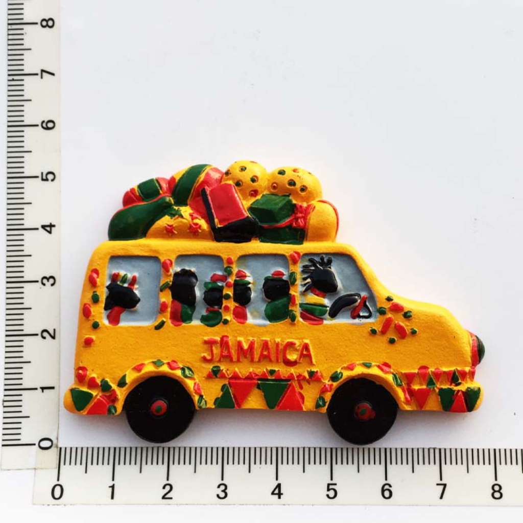 North America Jamaica 3D Fridge Magnets Tourist Souvenir Decoration Articles Handicraft Magnetic Refrigerator Collection: AJM21110012