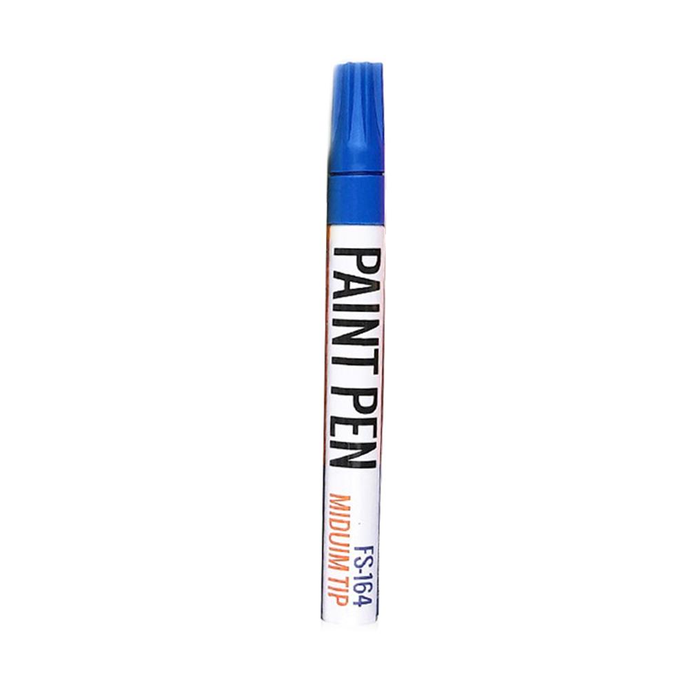 Bildæk maling tusch vandtæt permanent tusch pen kontor papirvarer vandbaserede premium tuscher fill paint pen: Blå