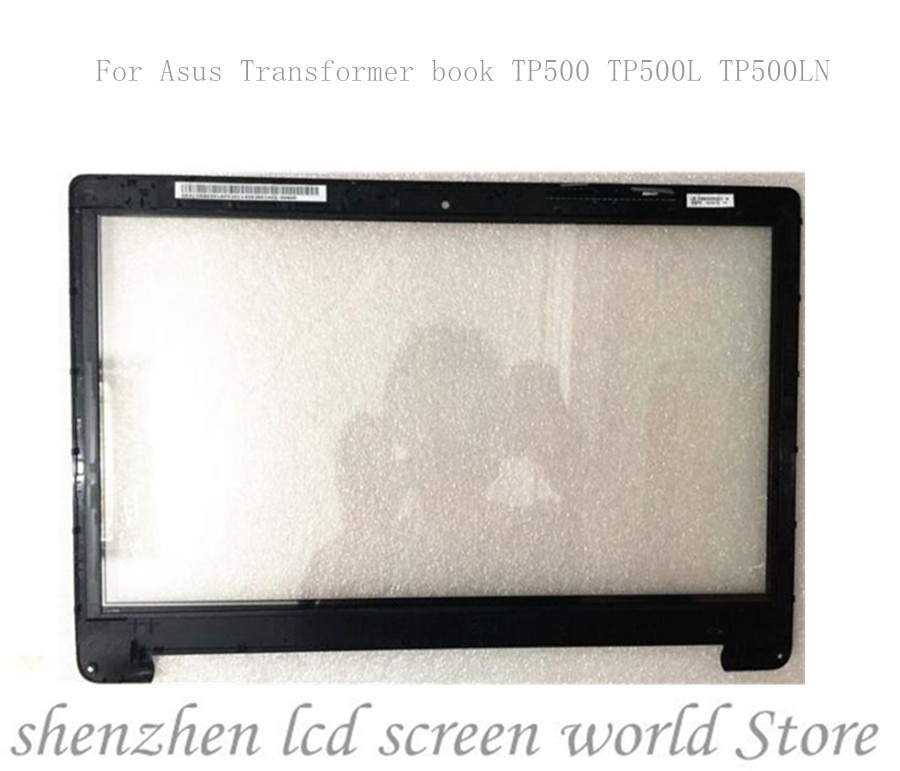 Recambio de cristal para Asus TP500/TP500L/TP500LN, pantalla de 15,6 ", Digitalizador de pantalla táctil, con bisel
