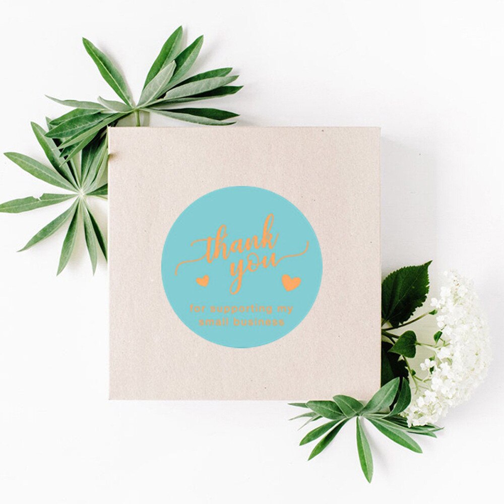 Color Bronzing Thank You Sticker Wedding Decoration Sealing Sticker Baking Birthday Party Label Sticker Envelope Decoration