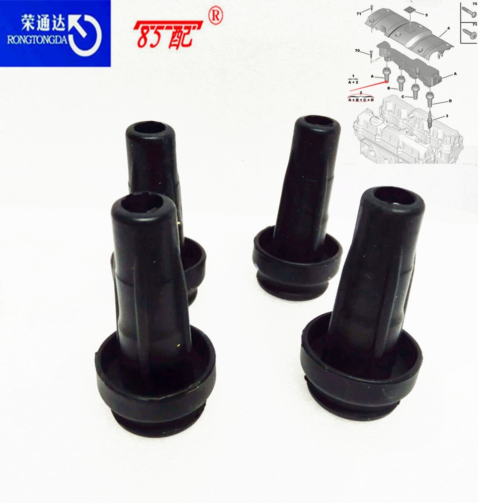 Lgnition coil Ignition coil sheat 596321 for Peugeot 206/207/307/308 for Citroen BERLINGO/C2/C3/C4/XSARA TU5J4 1.6 Engine 4PCS