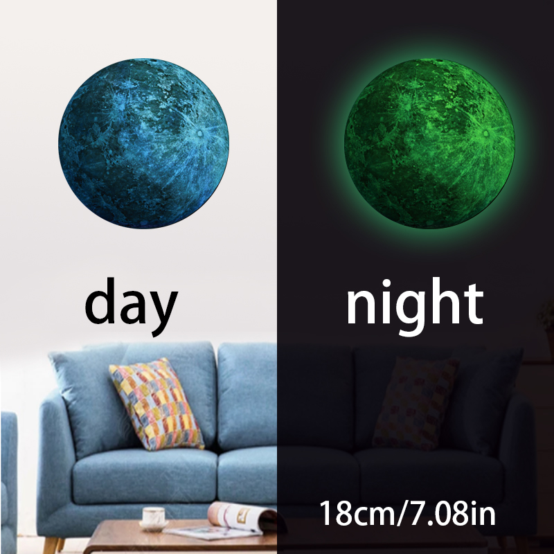 sterben Universum Planeten Galaxis Kinderzimmer Schlafzimmer Leucht Zauberstab Aufkleber Decke Decals Dekoration Solar- System Fluoreszierende Zauberstab Dekor: Uranus(7.08in)