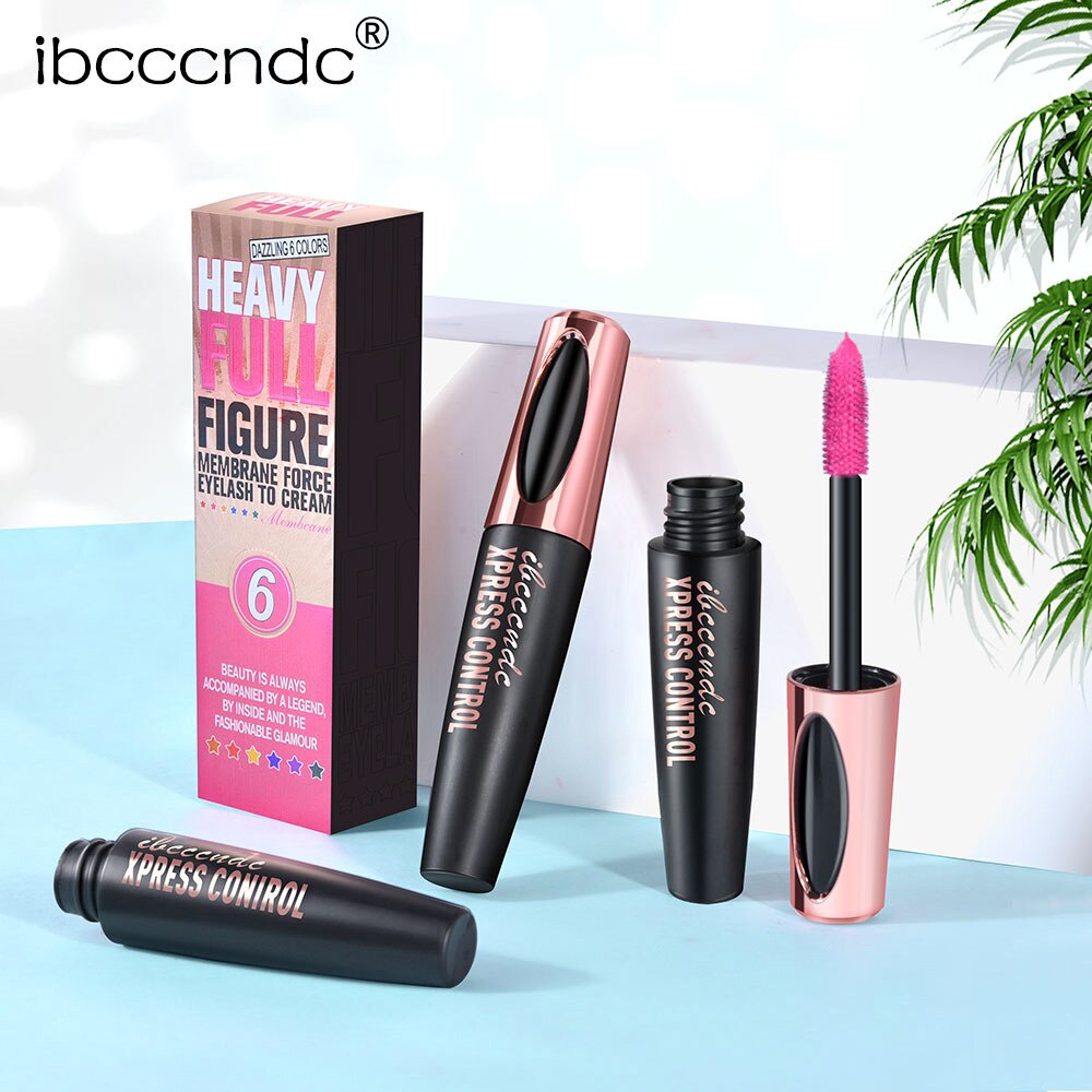 5 stk/sæt øjenvipper farve mascara vandfast curling forlængelse hurtigt tørre øjenvipper blå rød pink sort mascara
