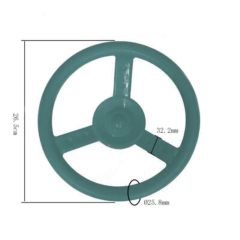 Stuurwiel Attachment Speeltuin Swing Set Accessoires Vervanging (Groen)