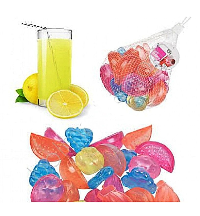 Fruit Shaped Do Not Melt Plastic Ice Cube Ball Ice Cube 24 Pcs