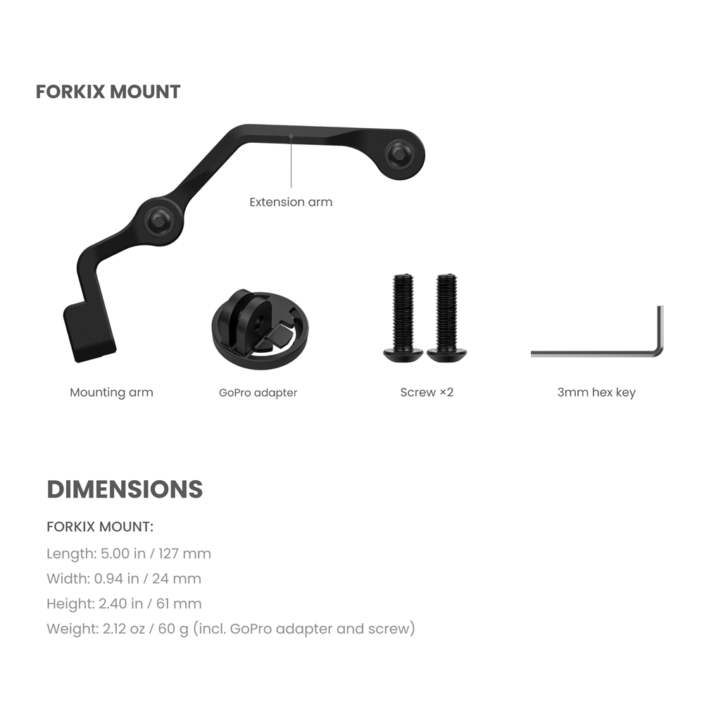 Magicshine fietskoplamphouder, fietskoplamp verlenghouder standaardbeugel fietsonderdeel voor Brompton vouwfiets