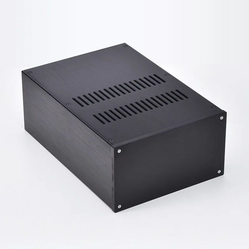 Tokban JC2212 215*120*311mm Power Amplifier Chassis Enclosure All Aluminum For Preamplifier DAC Decoder Amplifier Audio Case: Orange