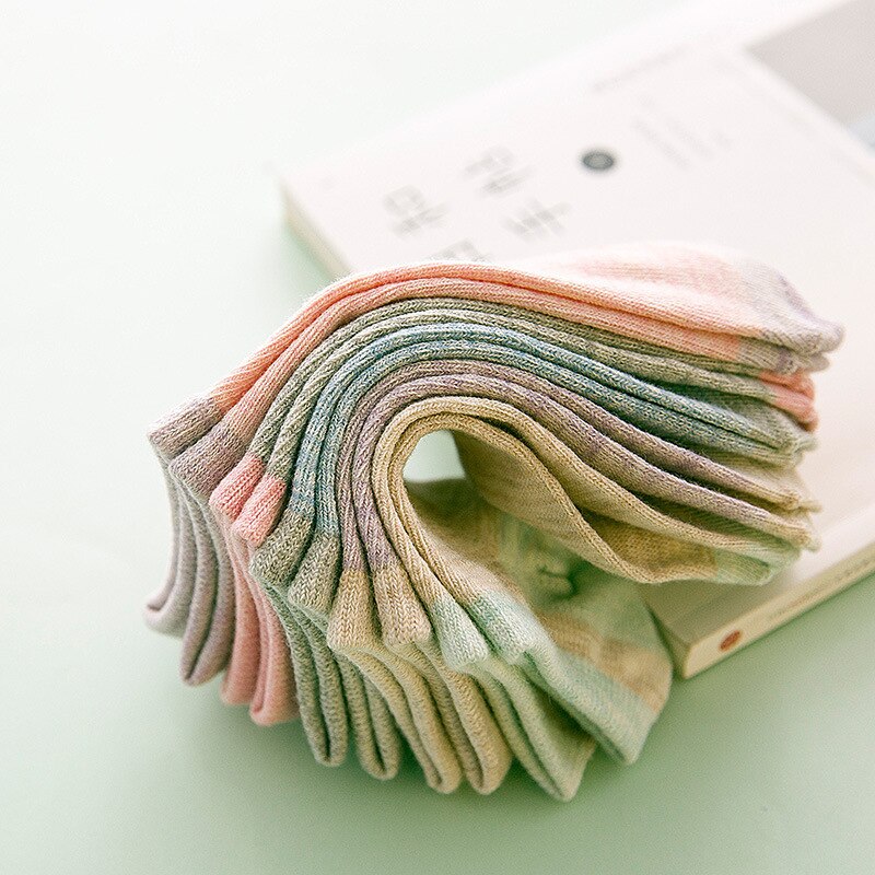 Meias curtas coreanas confortáveis, meias de algodão para mulheres e meninos, 1 par = 2 peças ws110, primavera e verão