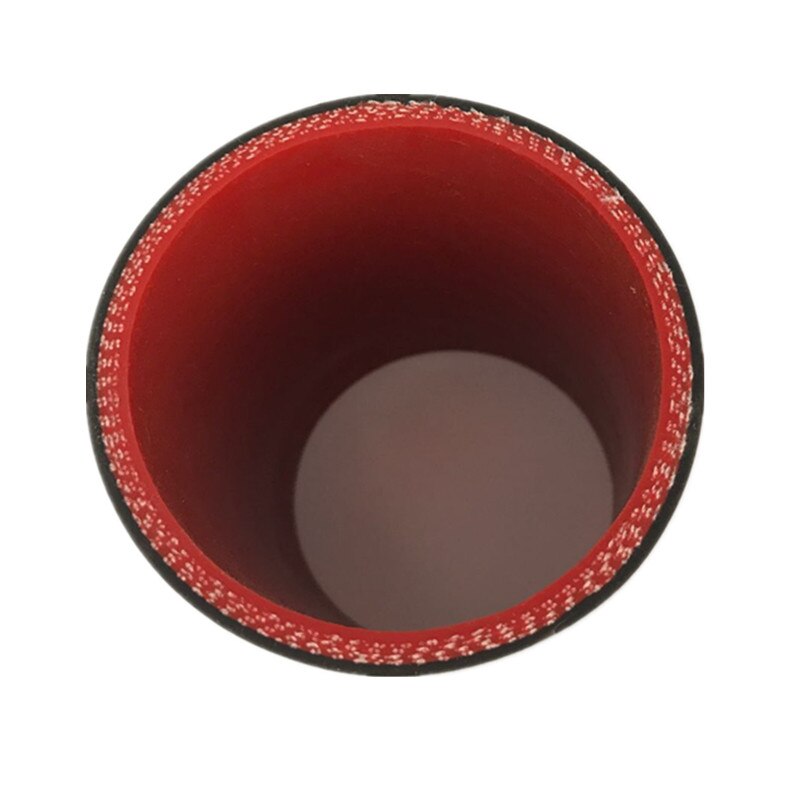 Universal 4 Ply 51mm/57mm/60mm/63mm/70mm/76mm recto manguera de silicona Intercooler Turbo acoplador tubo de entrada negro